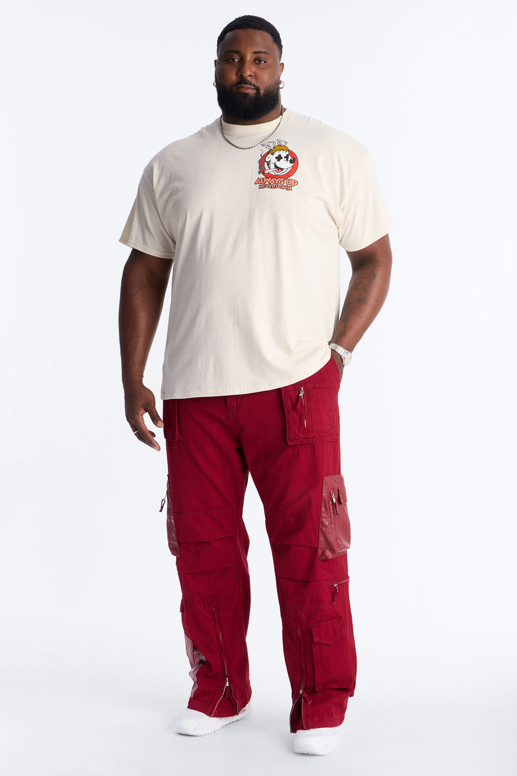 Straight Citadel Expedition Cargo Pant - Red