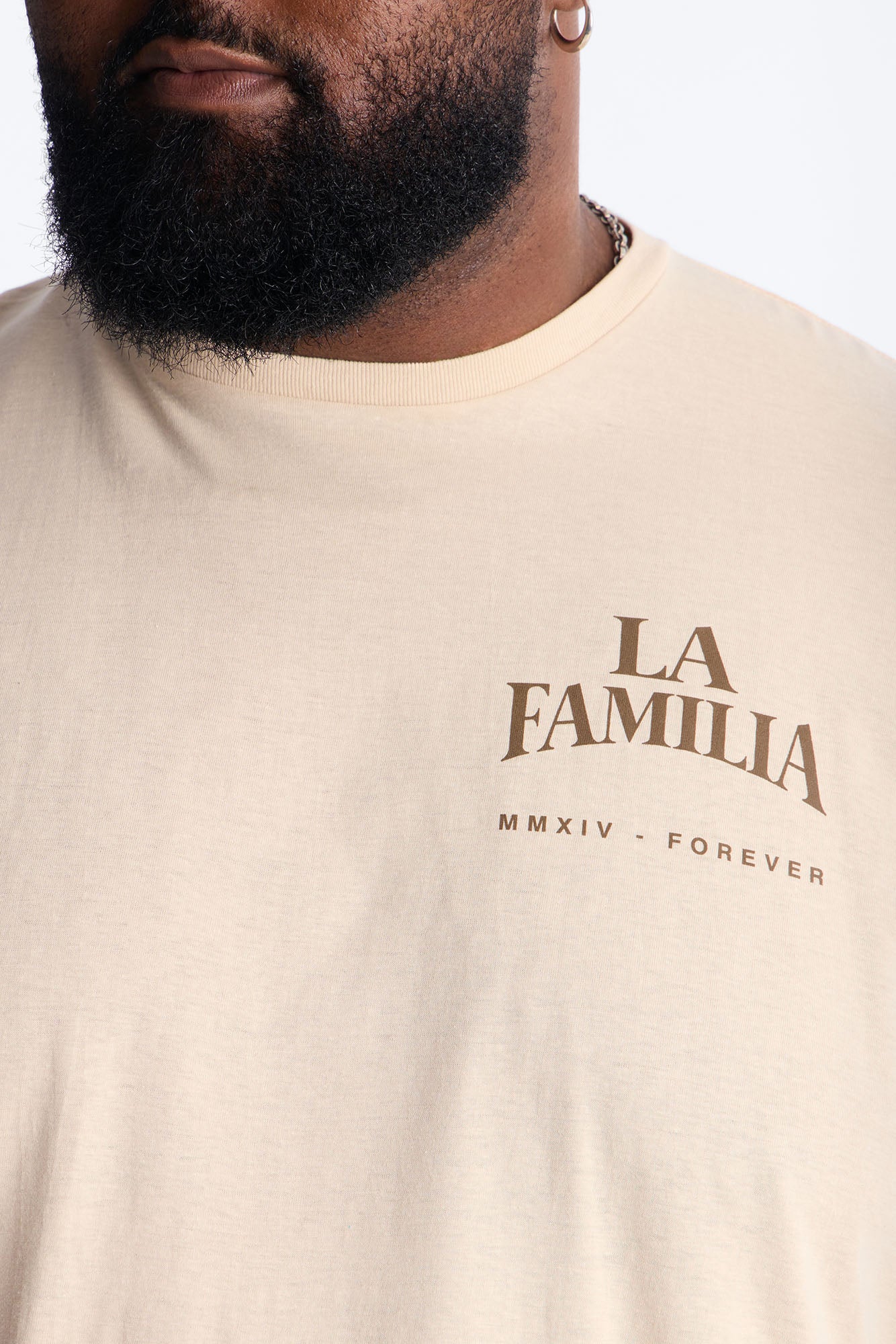 La Familia Virgin Mary Short Sleeve Tee - Cream