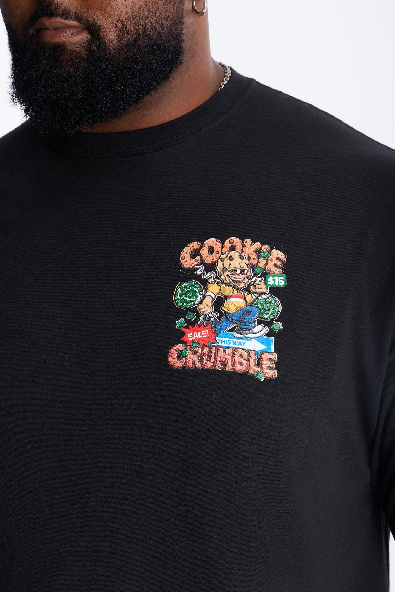This Way Cookie Crumble Short Sleeve Tee - Black