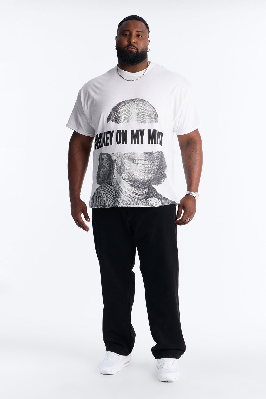 Hustle In My Blood Short Sleeve Tee - White