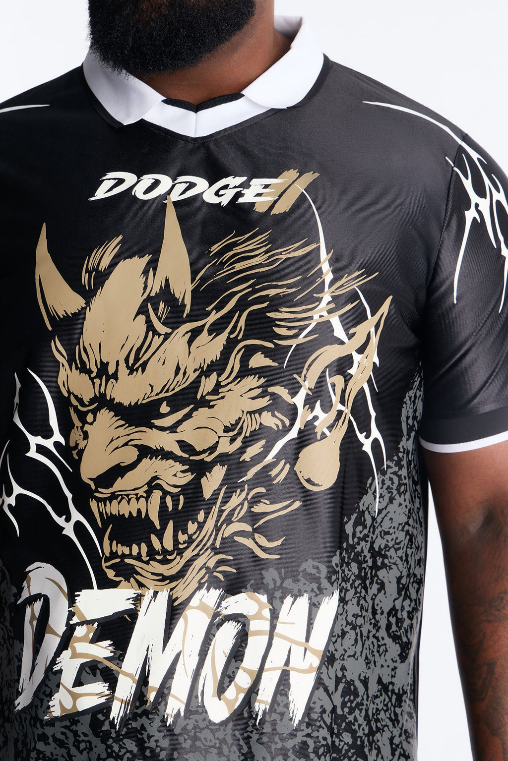 Dodge Demon Soccer Jersey Tee - Black