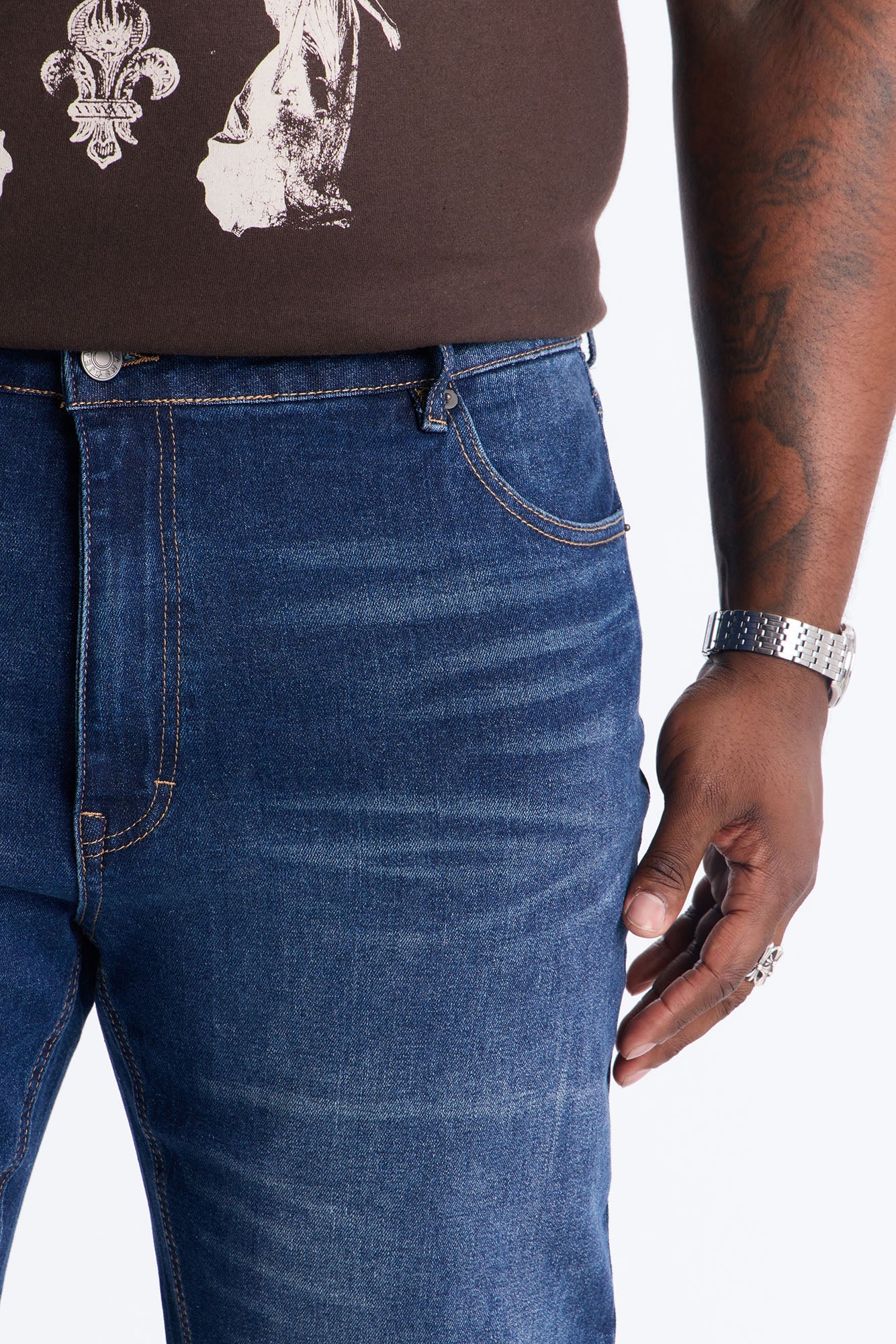 Essential Stacked Skinny Flare Stretch Jean - Dark Wash