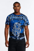 Metallica Ride The Lightning All Over Print Short Sleeve Tee - Black