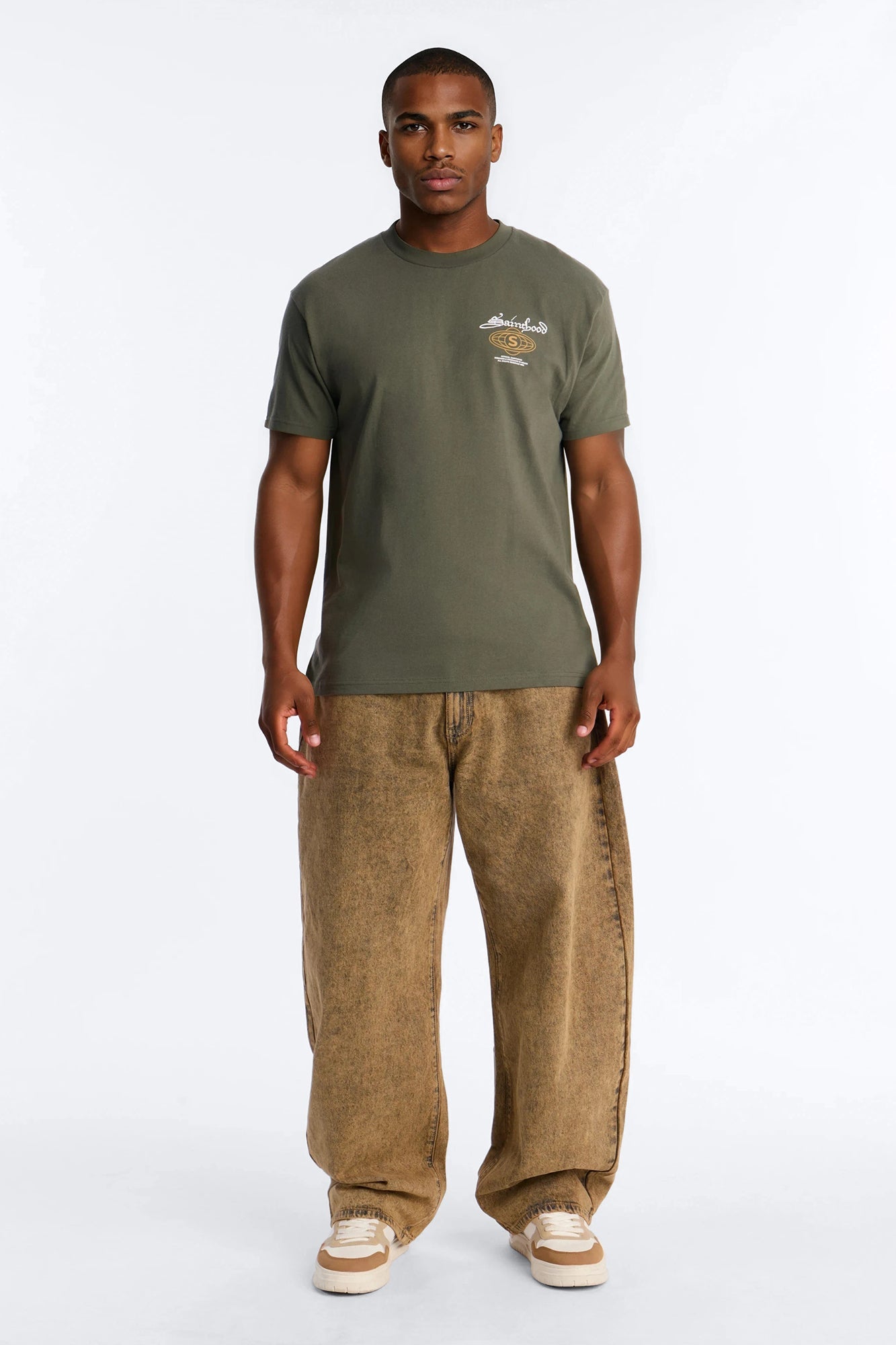 Sainthood Worldwide 199X Oversized Short Sleeve Tee - Green