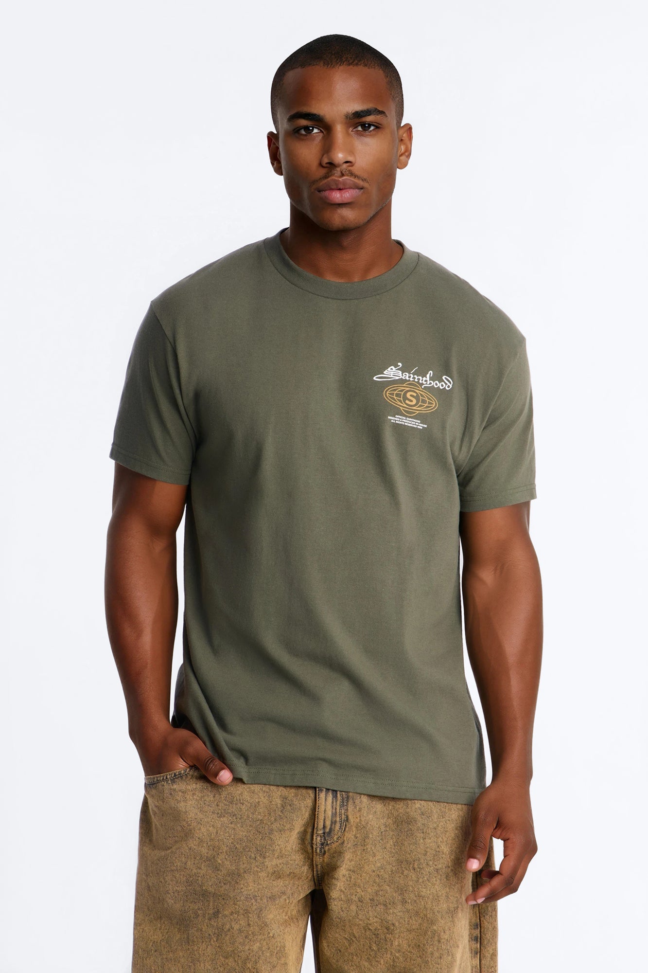 Sainthood Worldwide 199X Oversized Short Sleeve Tee - Green
