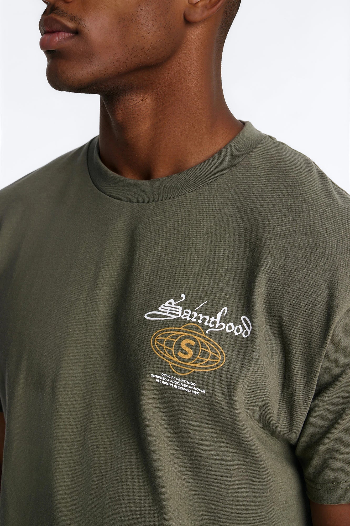 Sainthood Worldwide 199X Oversized Short Sleeve Tee - Green