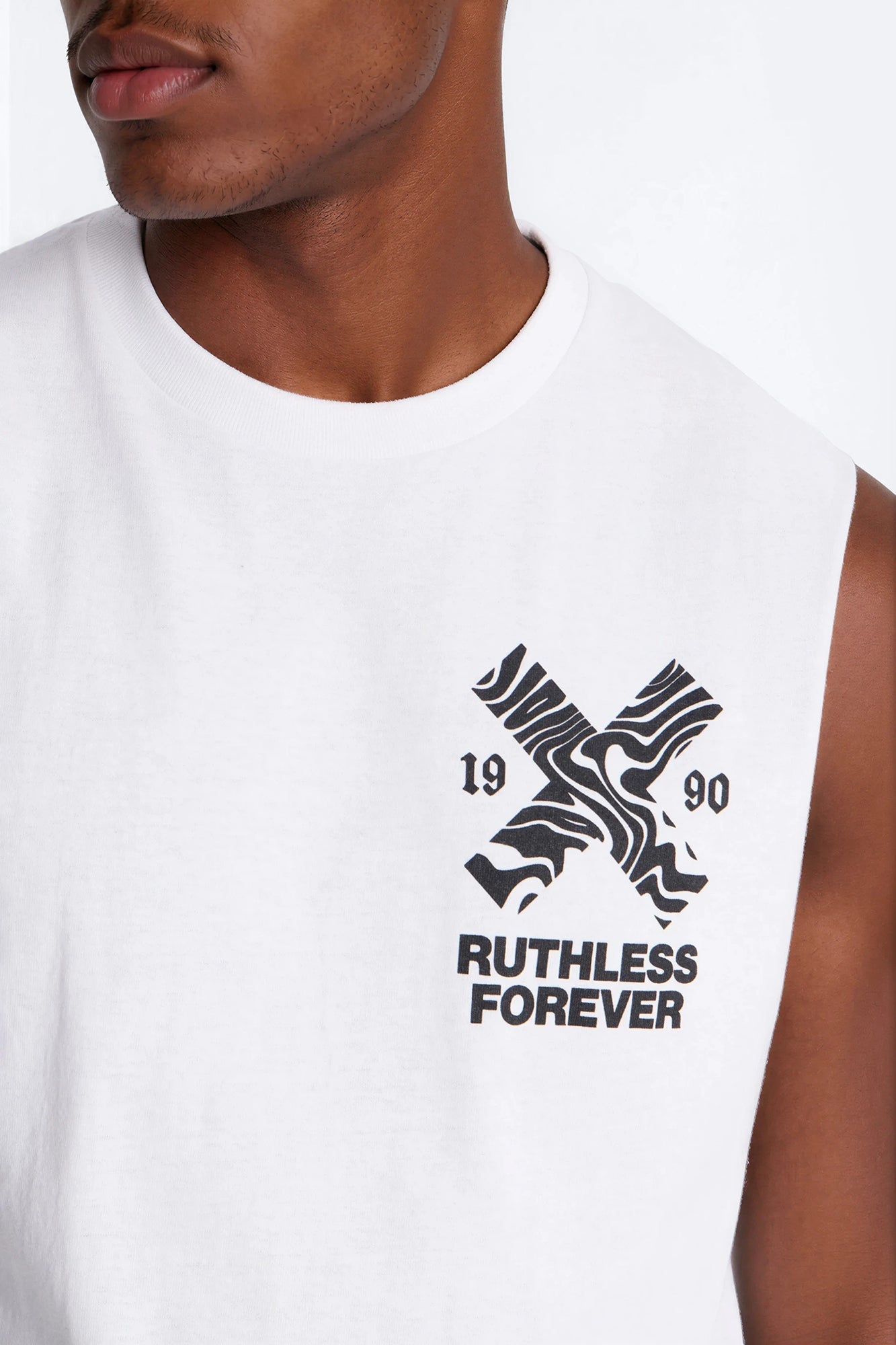 Ruthless Forever 1990 Oversized Short Sleeve Tee - White