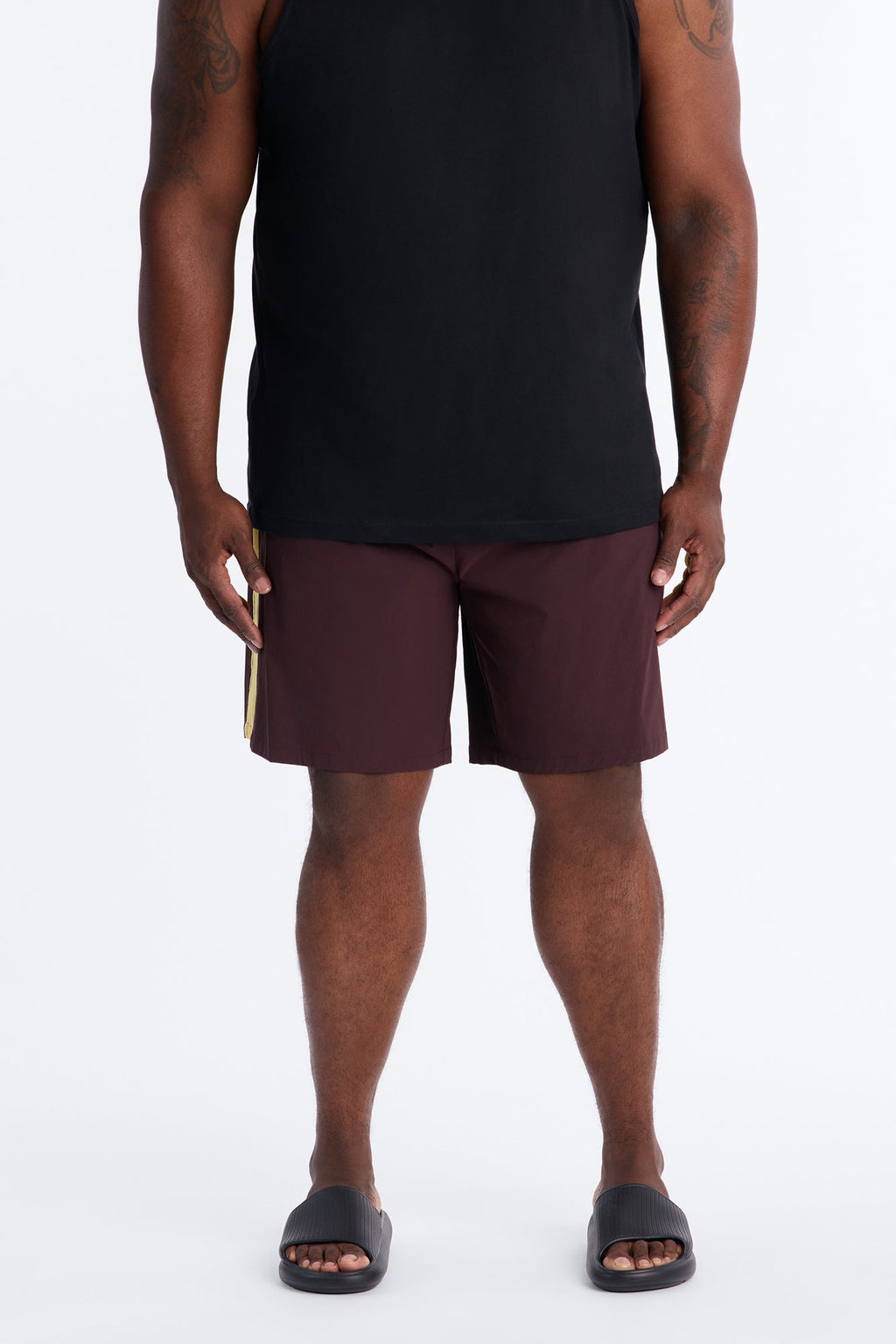 Everyday Stretch Paneled Boardshorts 9″ - Brown