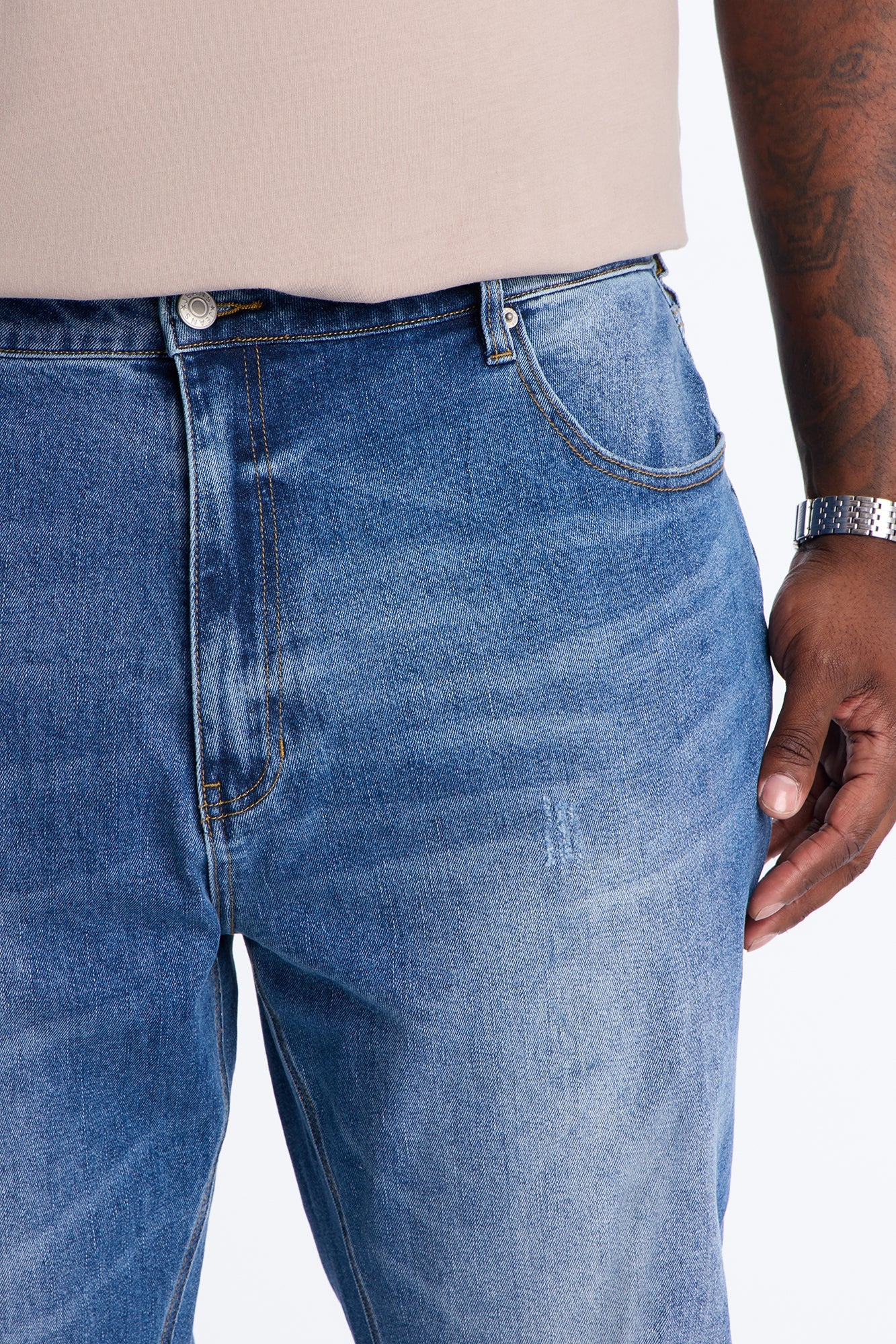 Got You Distressed Slim Jeans - Dark Wash