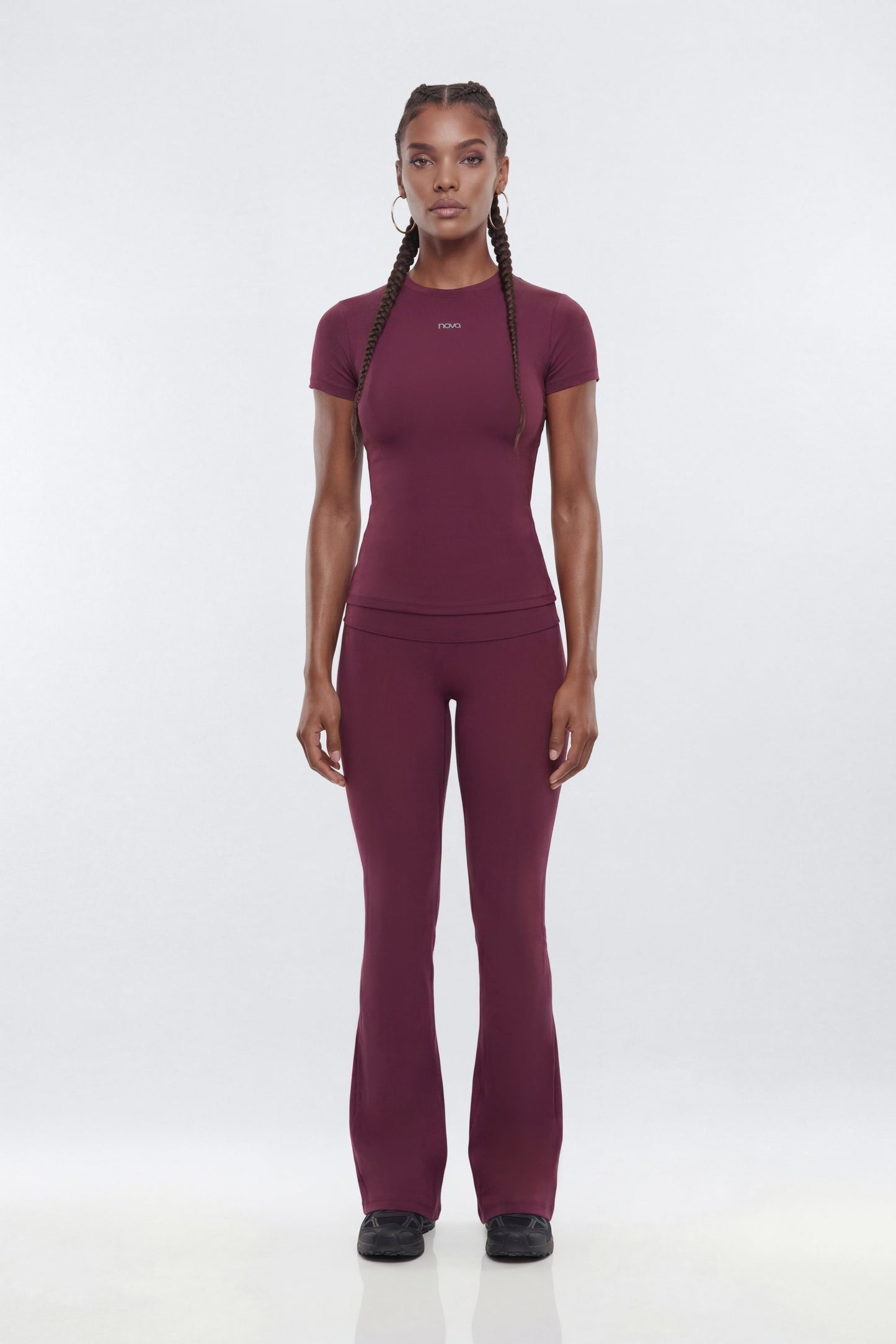 ProStretch™ Short Sleeve Sports Top - Merlot