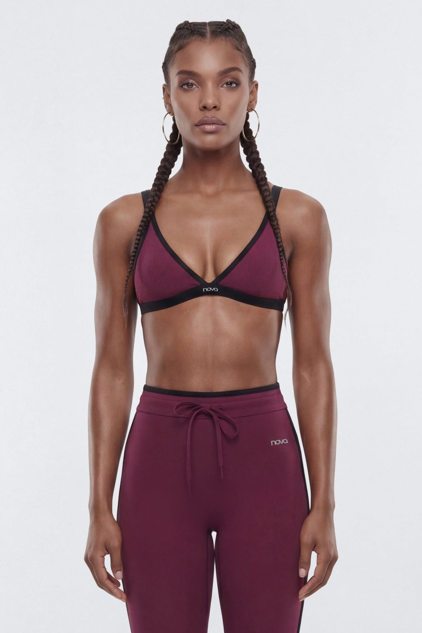 ProStretch™ Triangle Sports Bra - Merlot
