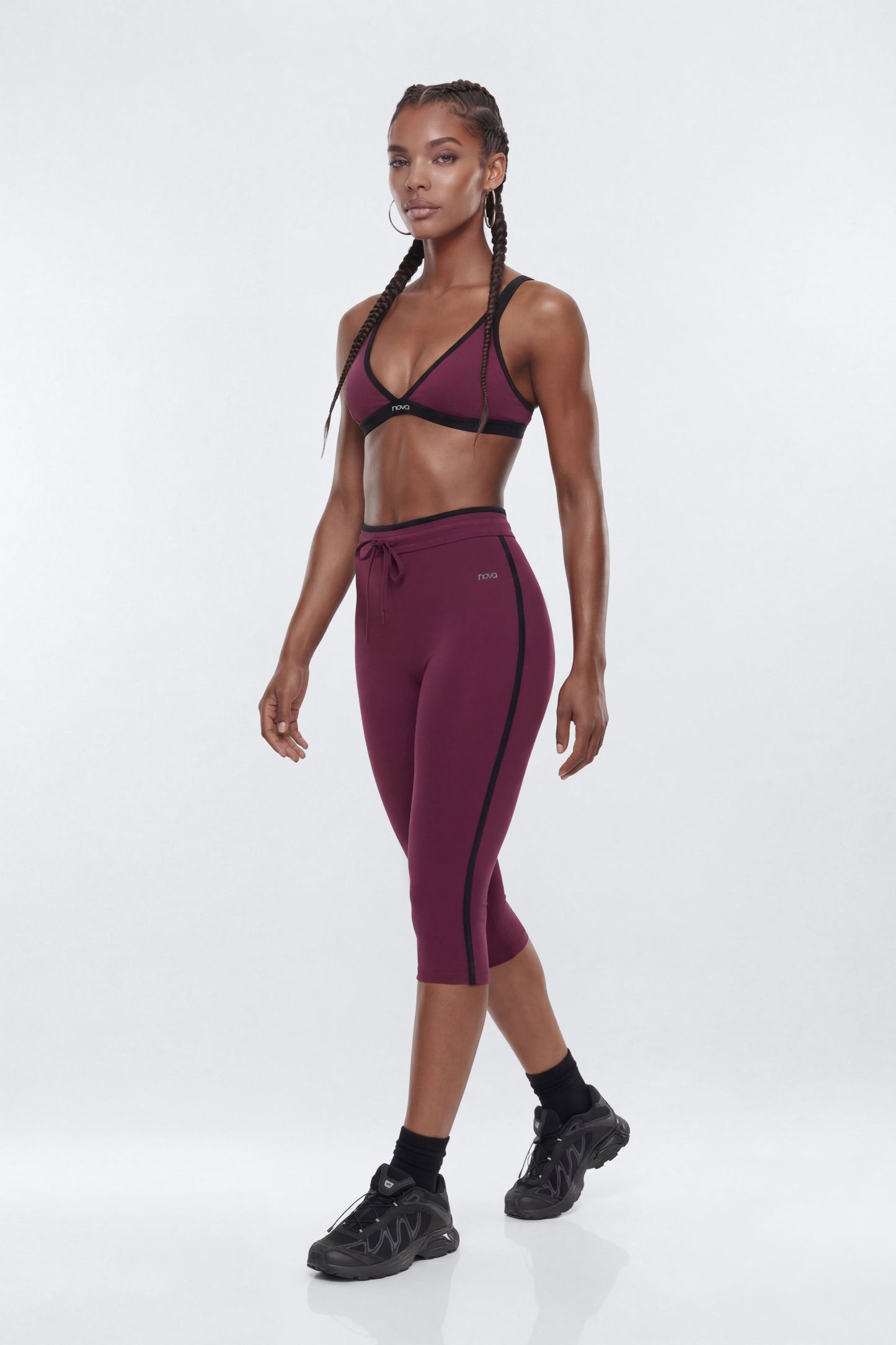 ProStretch™ Triangle Sports Bra - Merlot