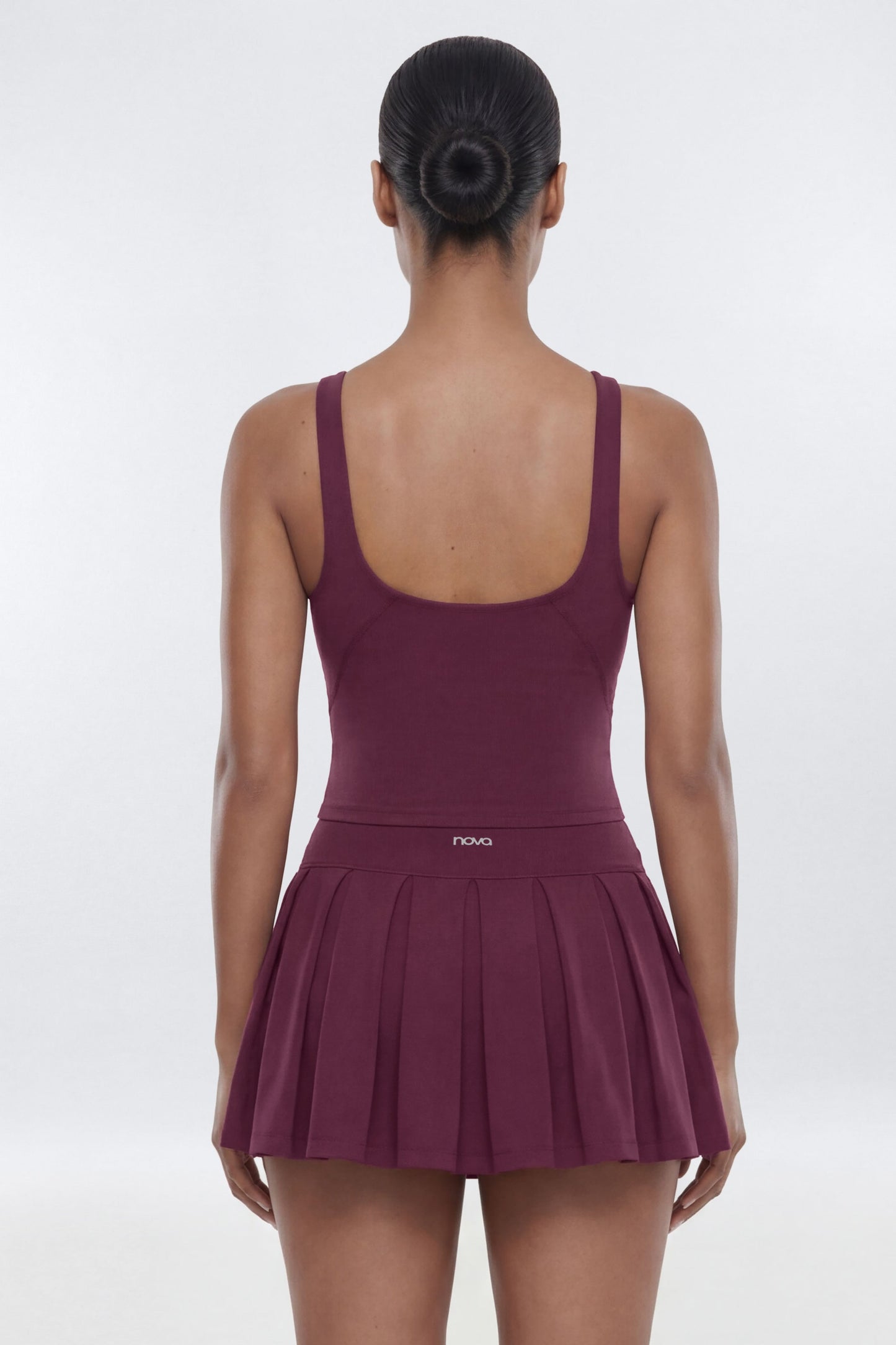 ProStretch™ V Neck Sports Tank - Merlot