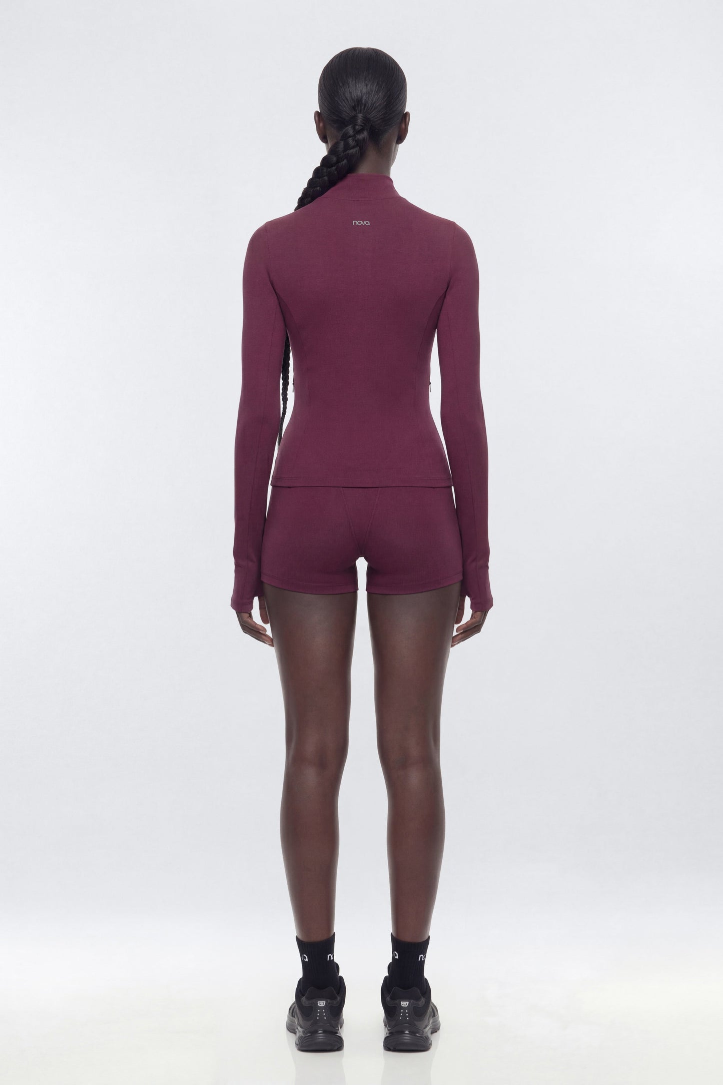 ProStretch™ Fitted Quarter Zip Active Pullover - Merlot