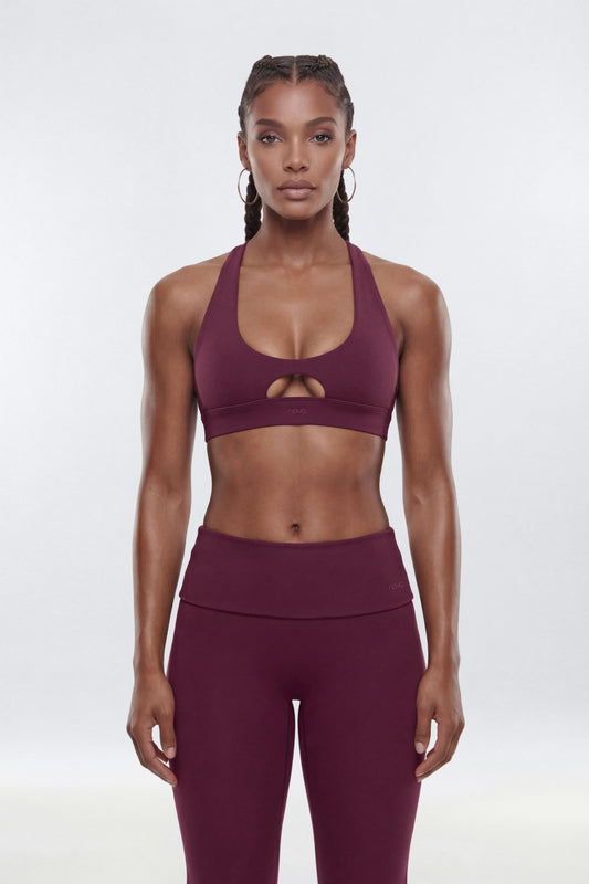 ButterSoft™ X Back Sports Bra - Merlot