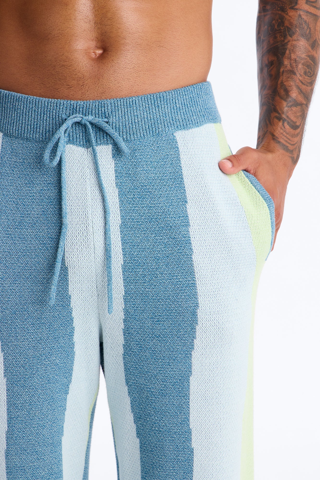 Wide Leg Day Mixer Knit Pant - Multi Color