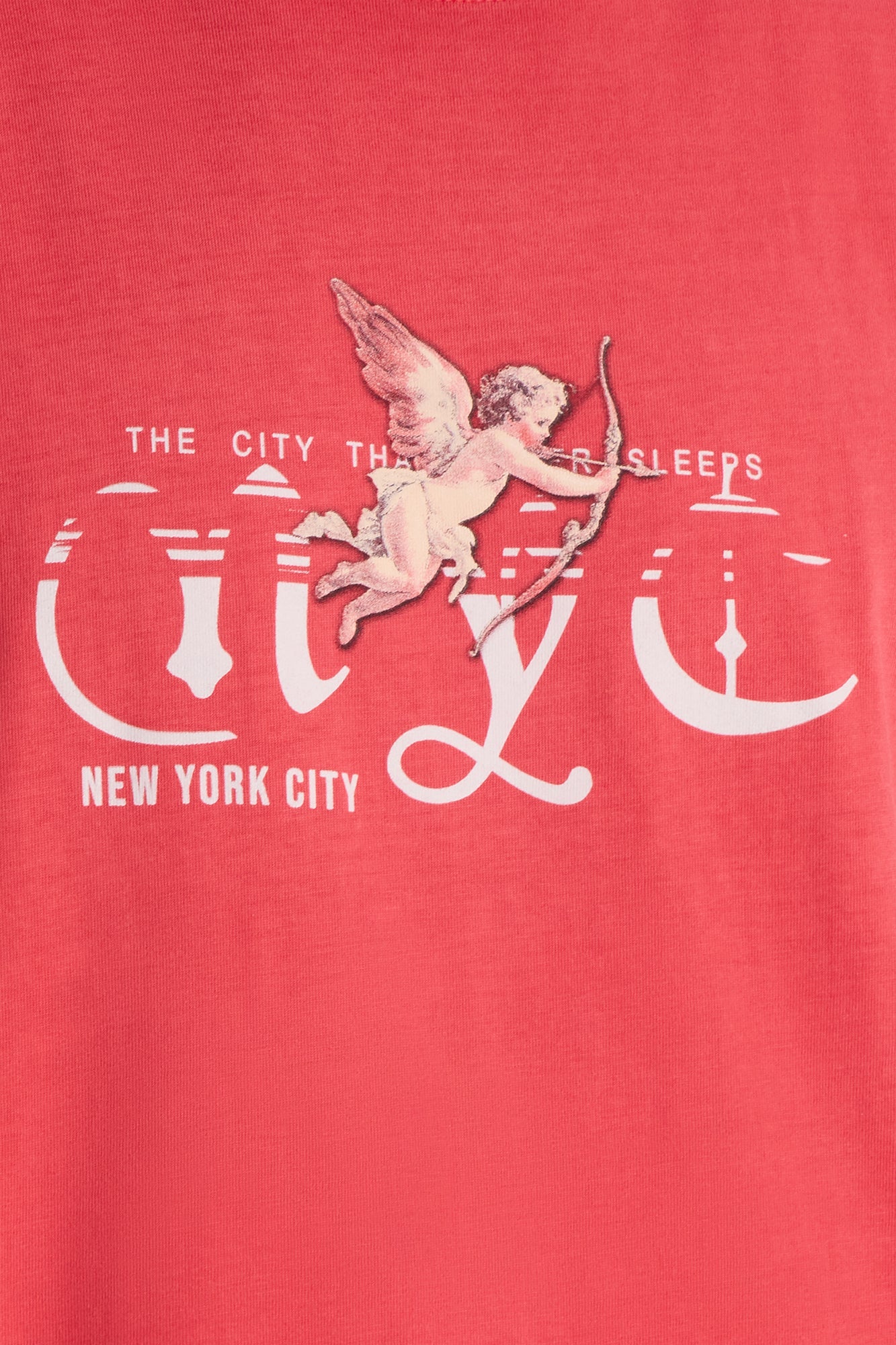 NYC Angels Vintage Muscle Tee - Red