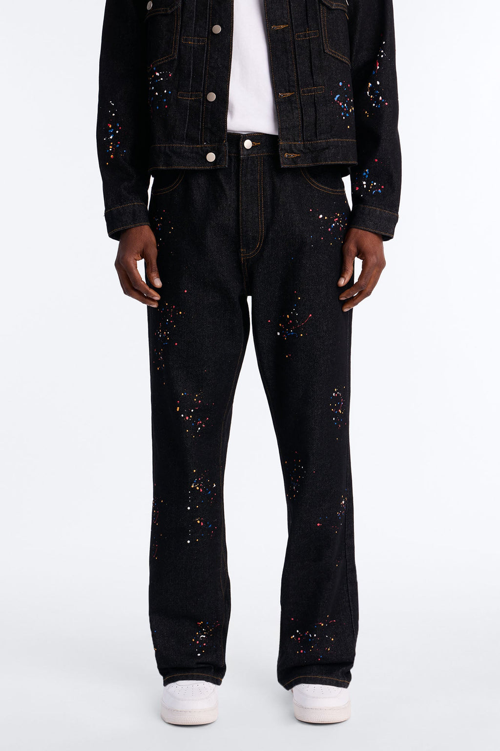 Slim Studio Paint Jeans - Dark Wash