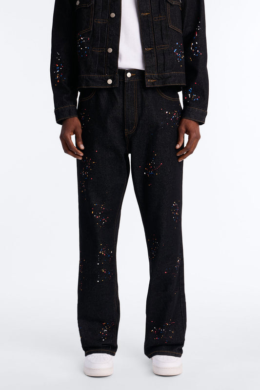 Slim Studio Paint Jeans - Dark Wash