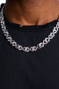 Frosted Tide Chain Necklace - Silver