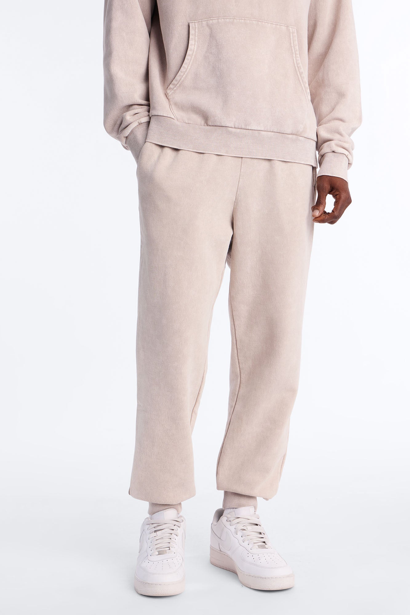 On The Go Washed Jogger - Taupe