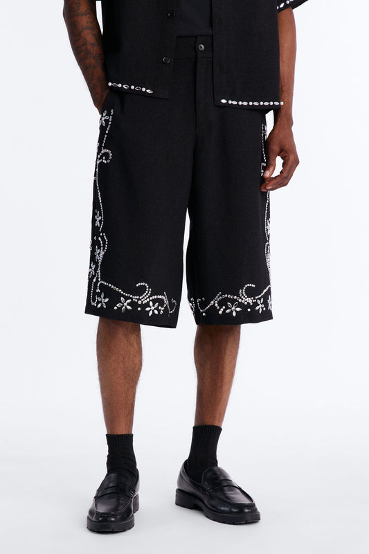 Baggy Wanderlust Pearl Journey Short - Black