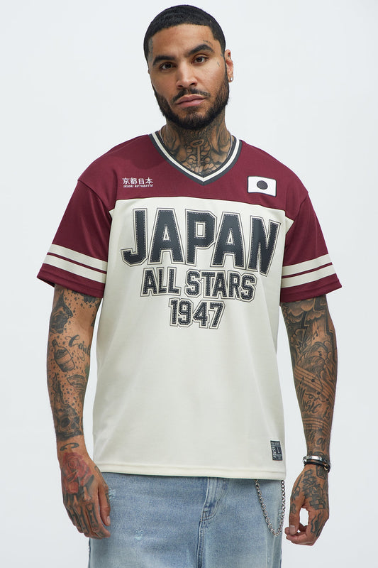 Japan All Stars Jersey - Burgundy/combo