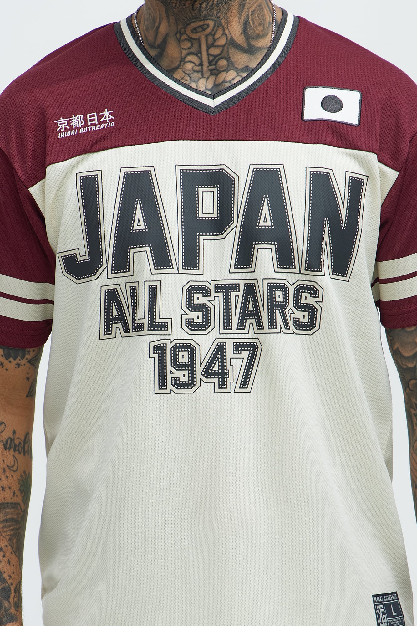 Japan All Stars Jersey - Burgundy/combo