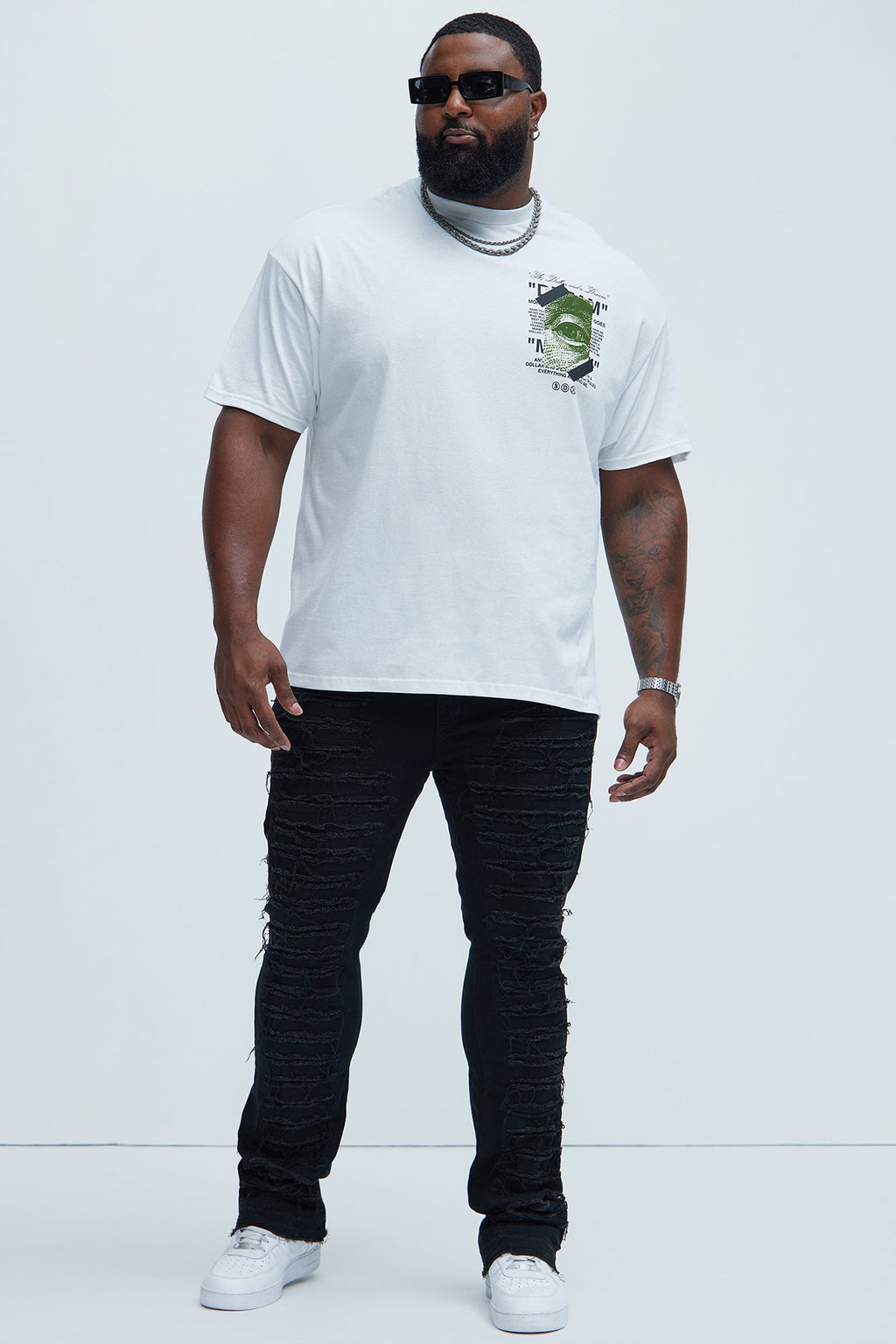 A Dollar And A Dream Short Sleeve Tee - White