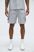 Bedstuy Patch Relaxed Shorts - Black/White