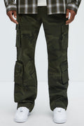 Stay On It Straight Cargo Pants - Camouflage