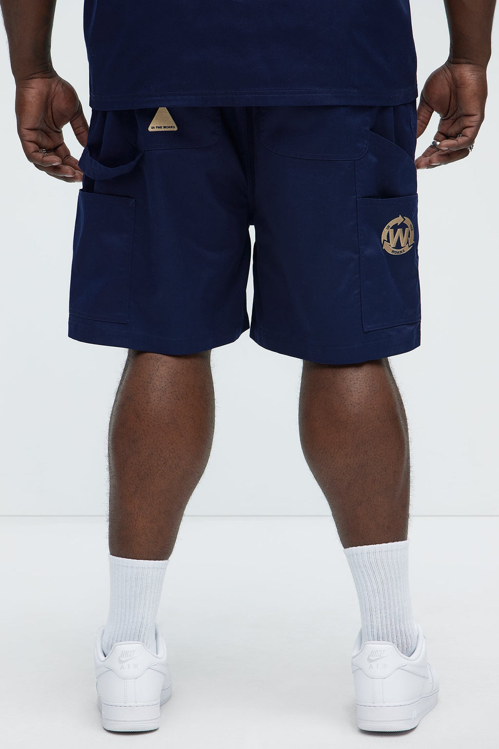 In The Works Relaxed Shorts - Navy