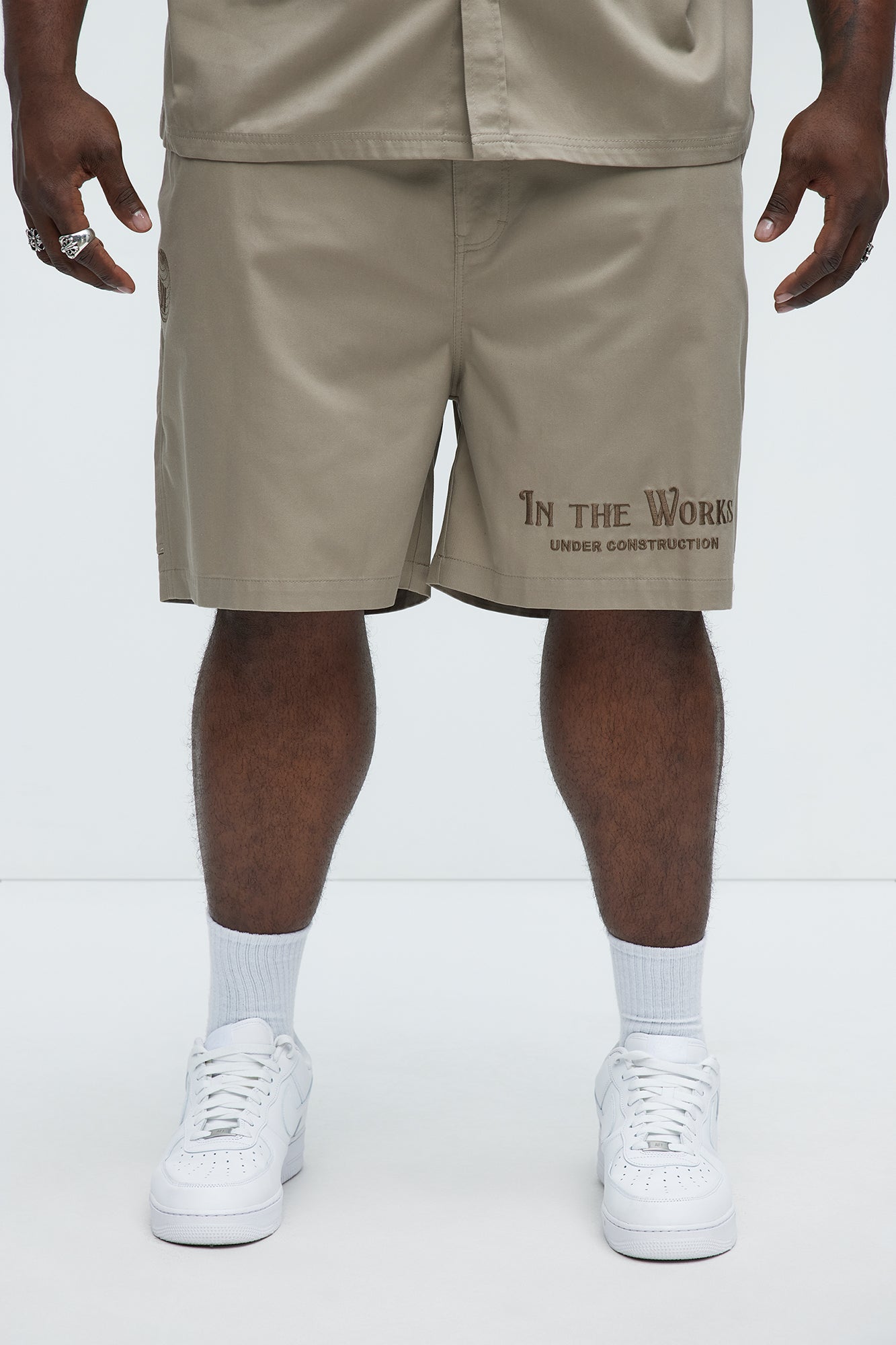 In The Works Relaxed Shorts - Stone