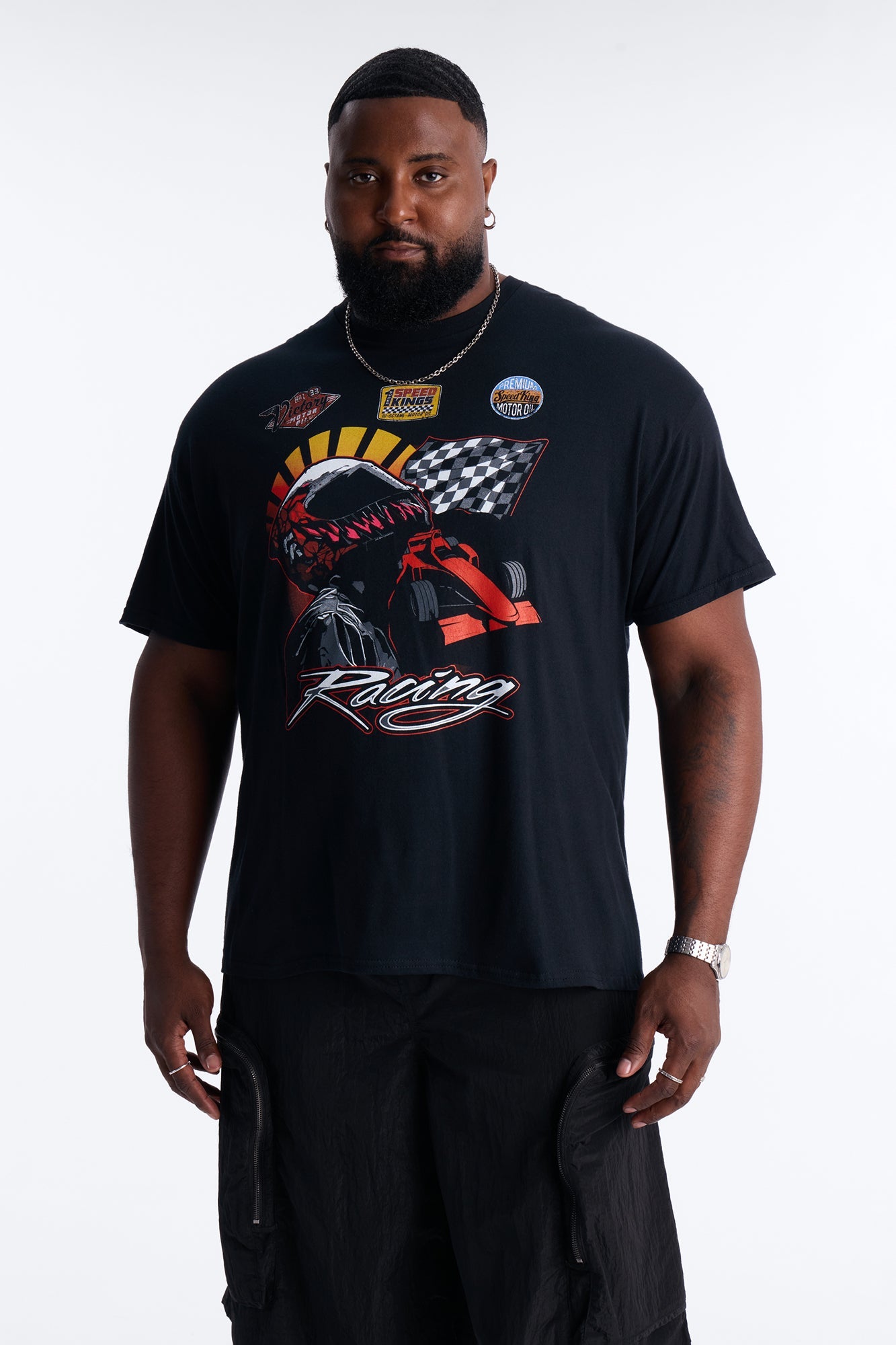 Pure Speed Racing Short Sleeve Tee - Black