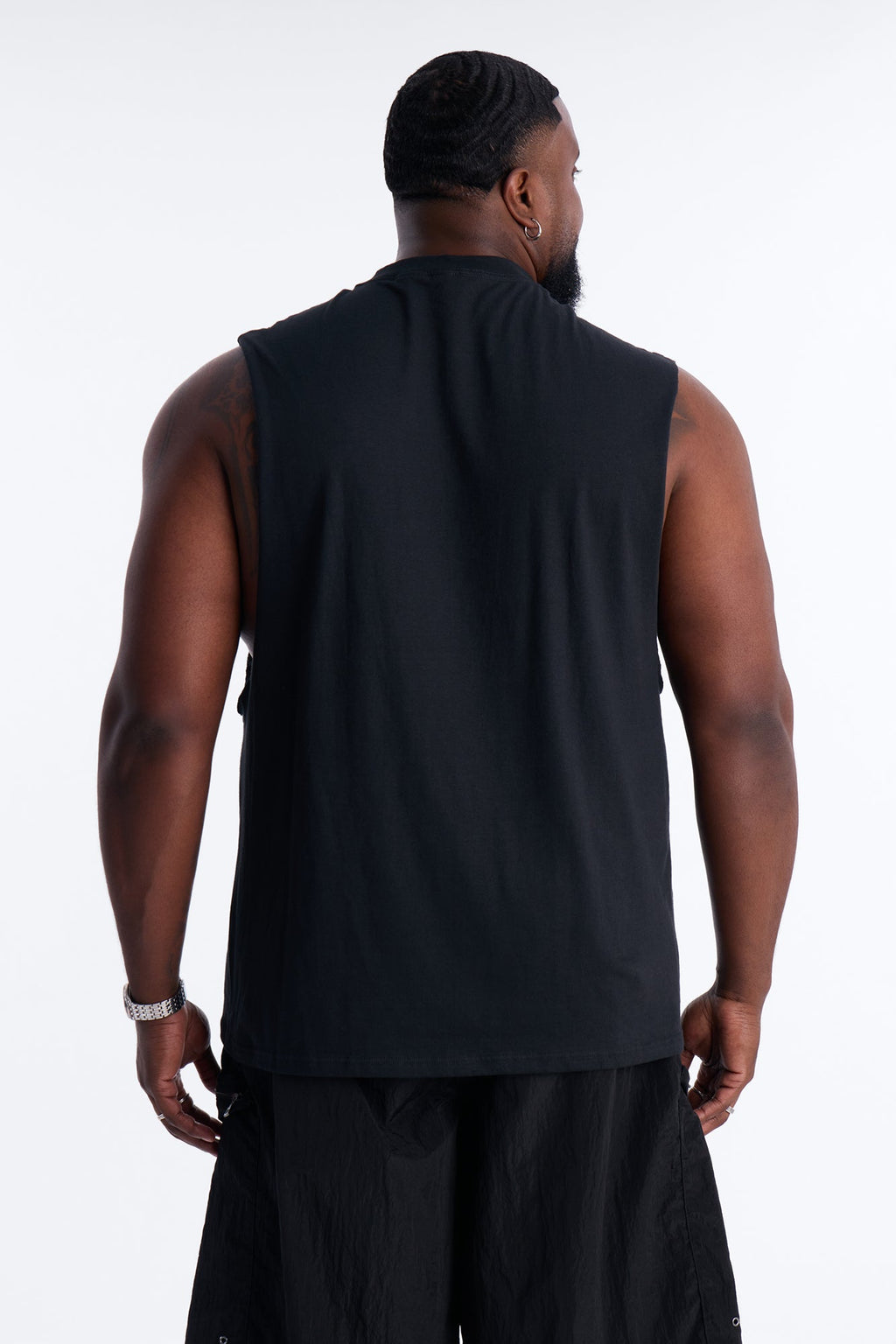 Born Lucky Muscle Tee - Black