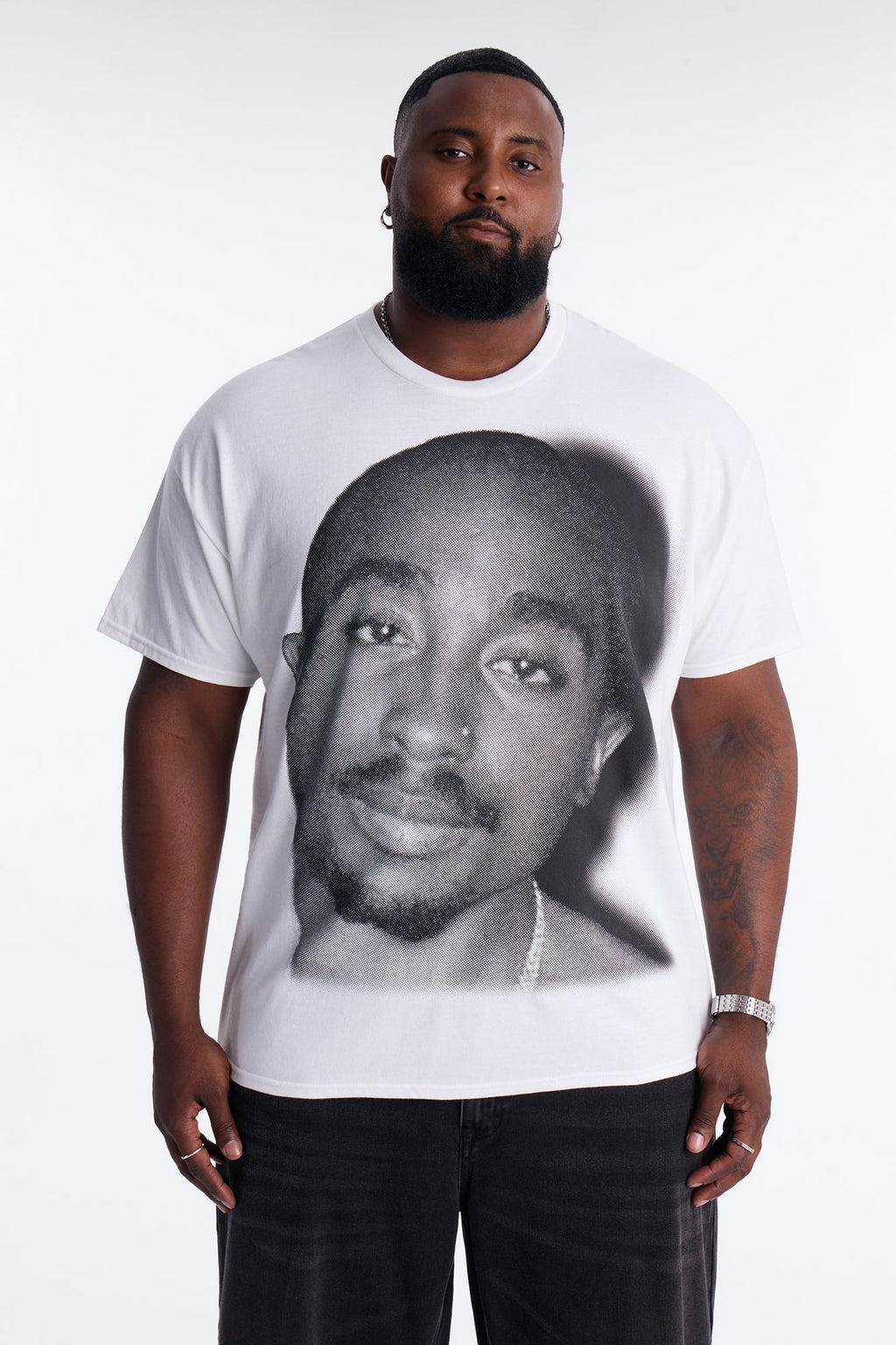 2pac All Eyez On Me Forever Short Sleeve Tee - White