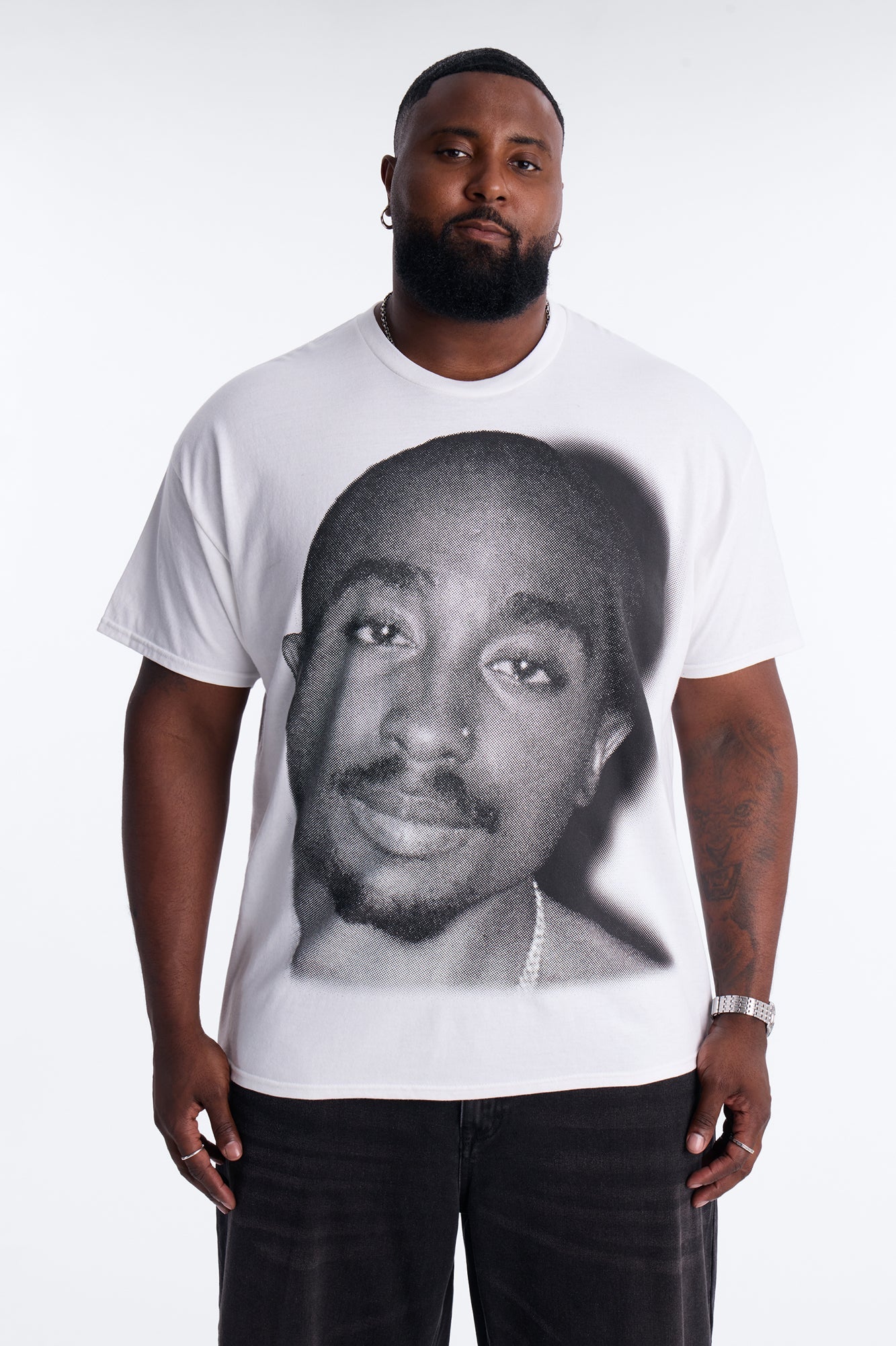 2pac All Eyez On Me Forever Short Sleeve Tee - White