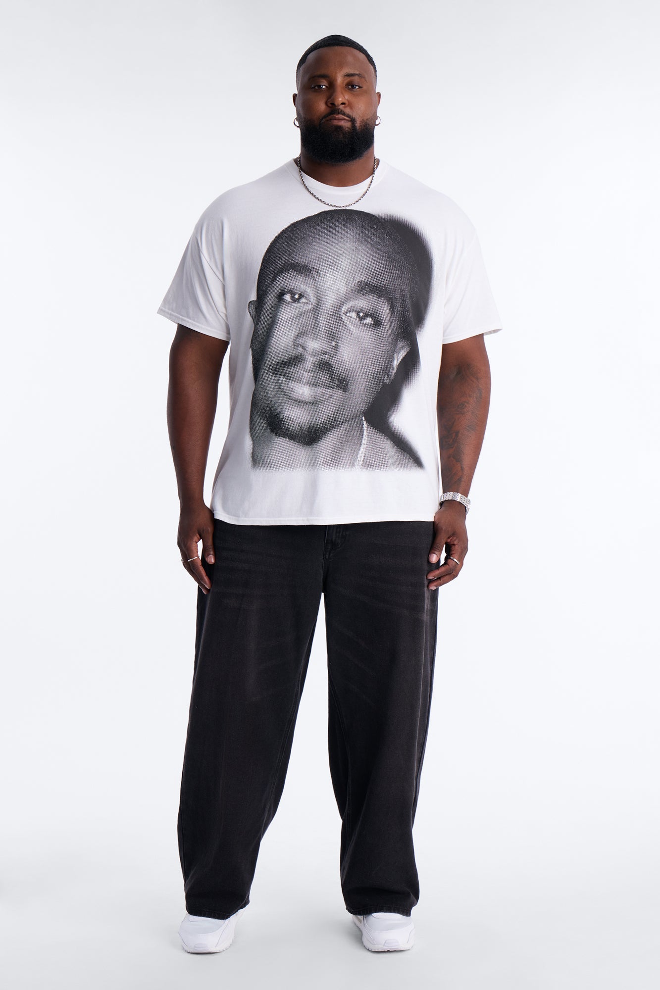 2pac All Eyez On Me Forever Short Sleeve Tee - White
