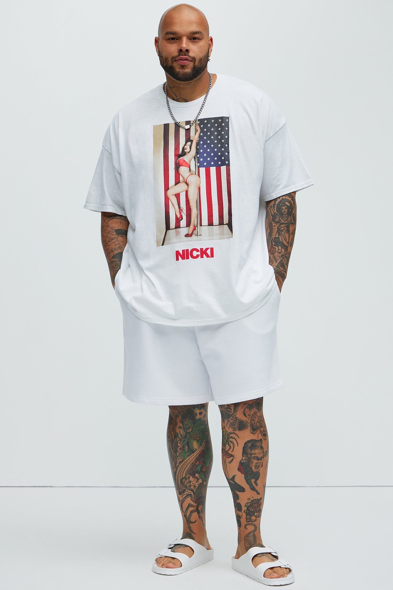 Tyson Sweatshort - White