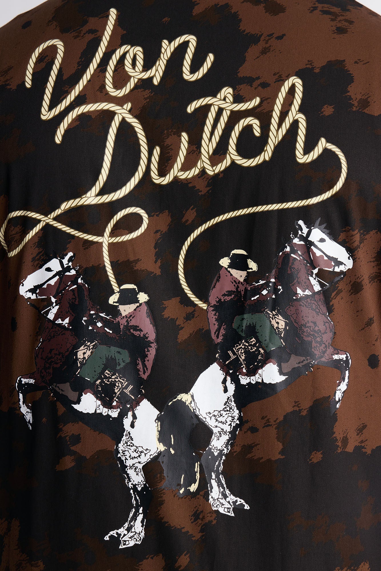 Von Dutch Rodeo Dual Cuban Button Up - Brown