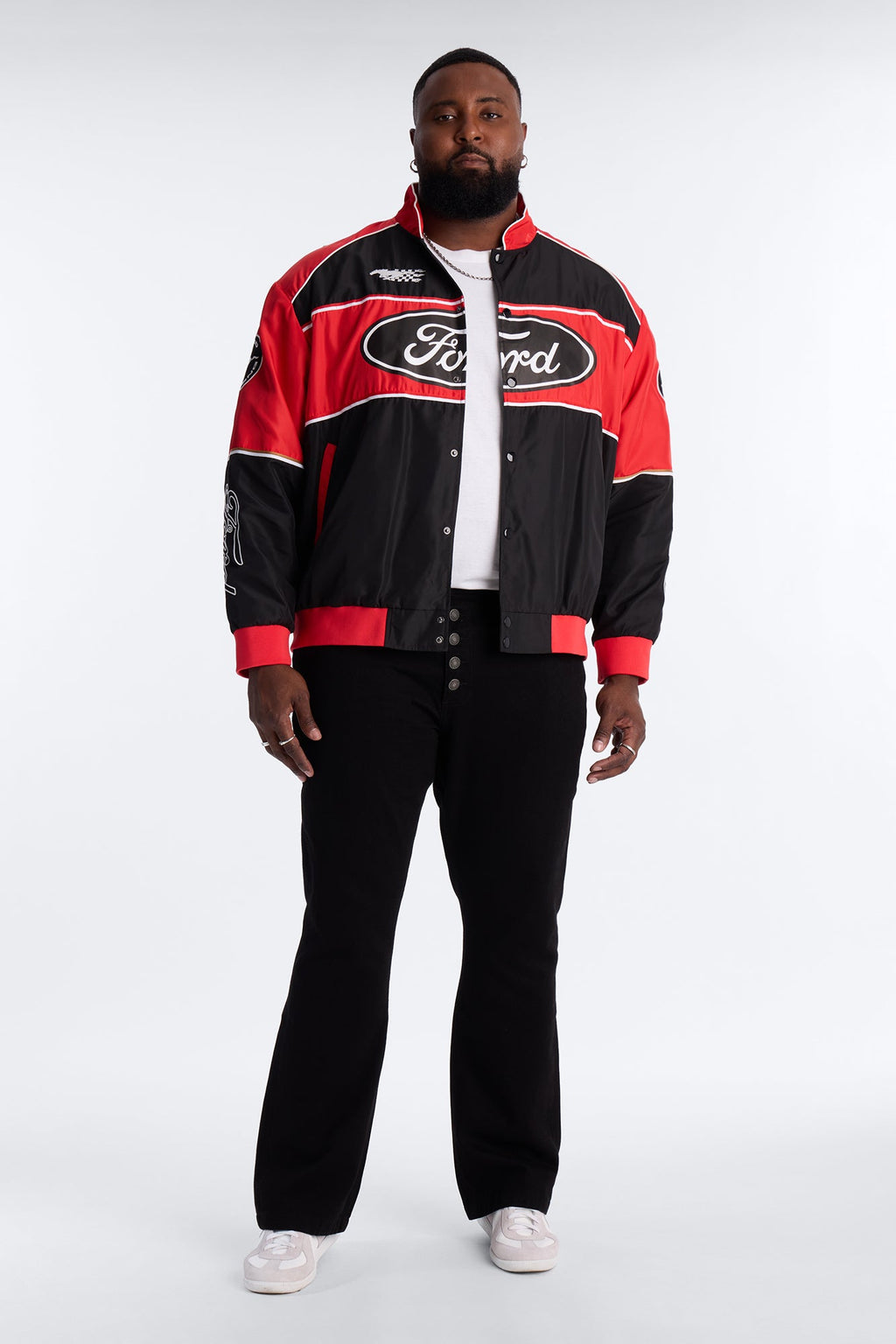Oversized Ford Need For Speed Racing Jacket - Red