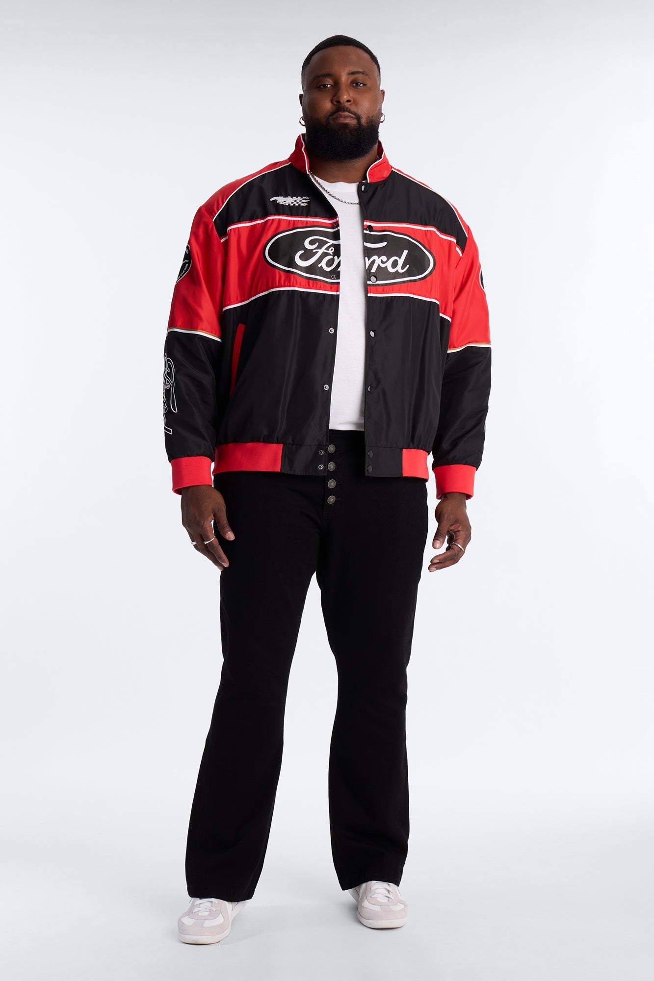 Oversized Ford Need For Speed Racing Jacket - Red