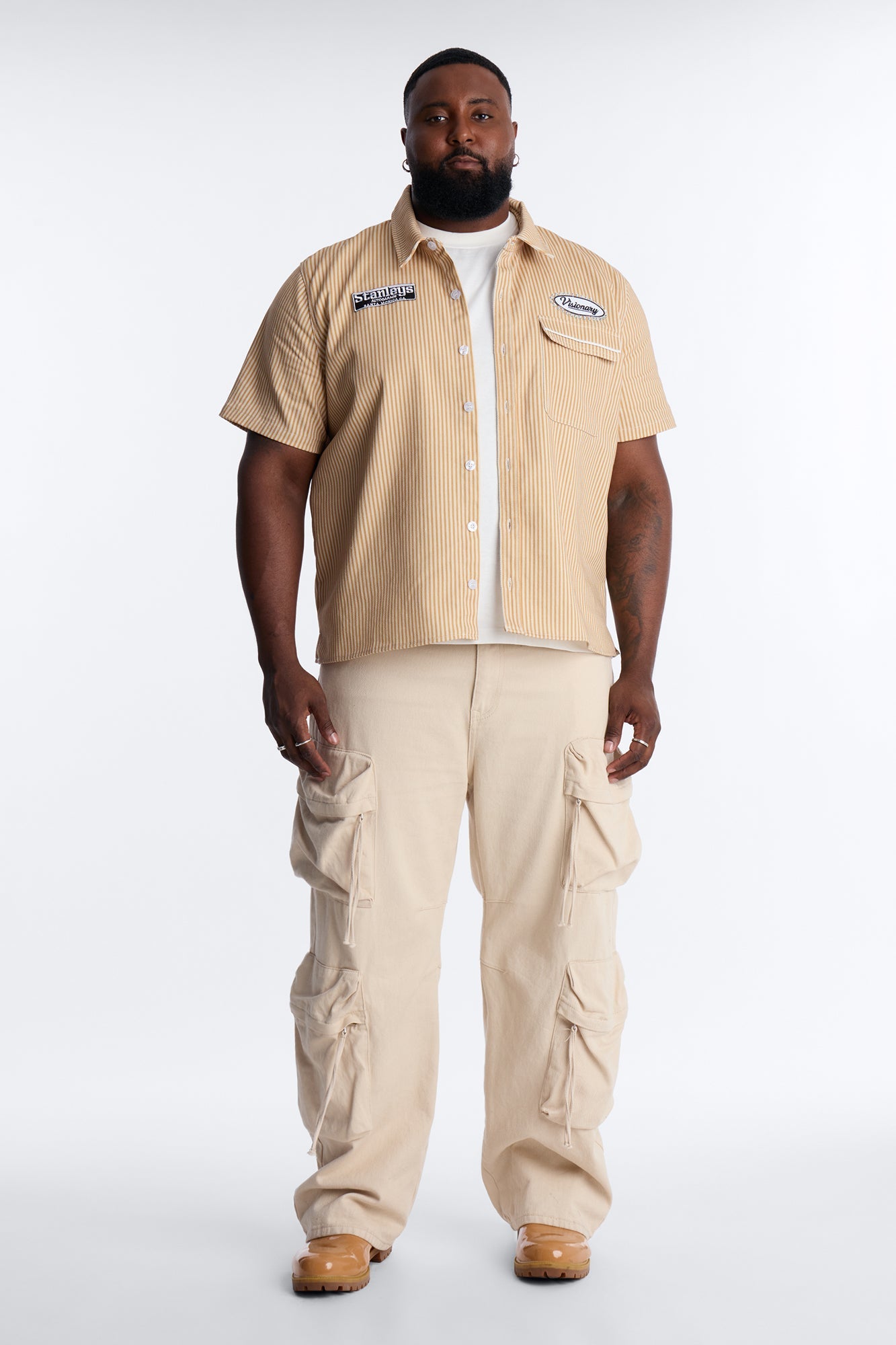Visionary Service Mechanic Shirt - Tan