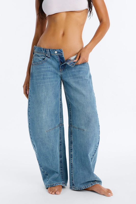 Take A Break Loose Fit Jeans - Vintage Wash