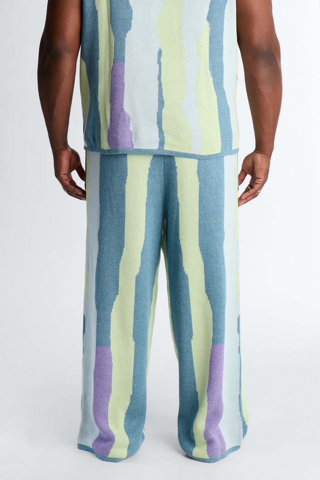 Wide Leg Day Mixer Knit Pant - Multi Color