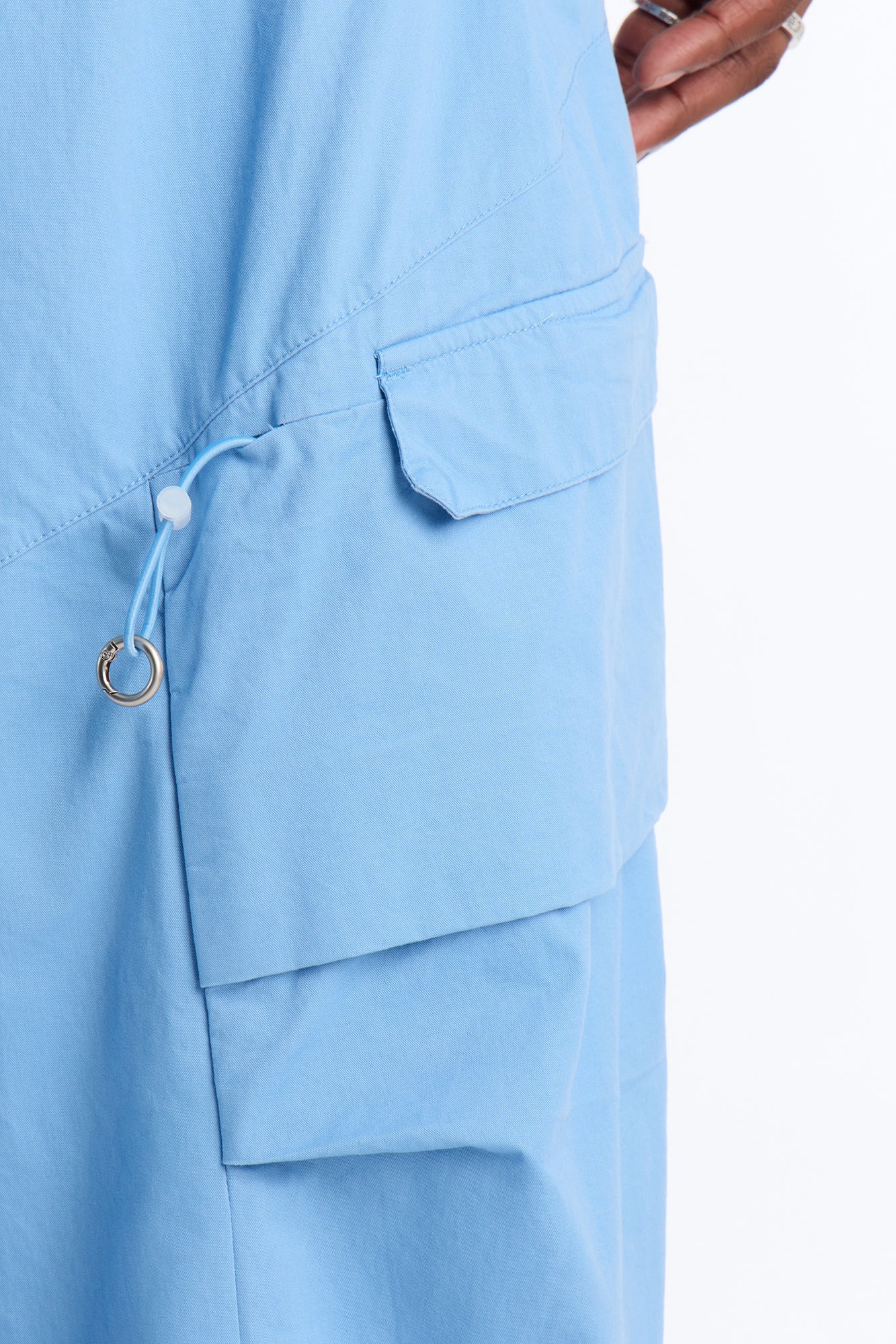 Barrel Accordion Pant - Blue