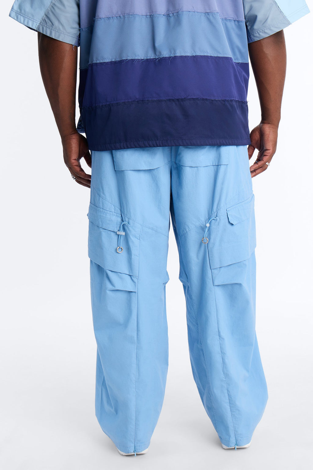 Barrel Accordion Pant - Blue