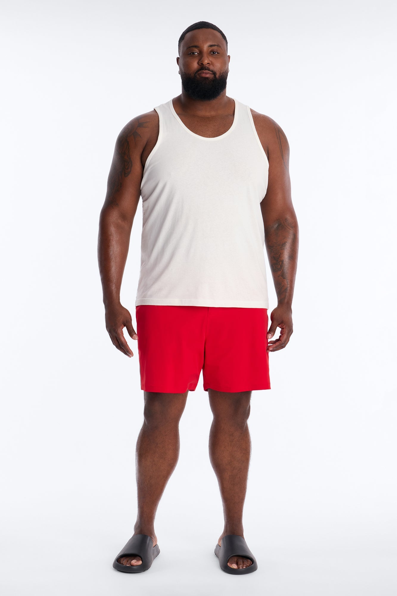 Elevated Stretch Trouser Swim Trunk 6″ - Red