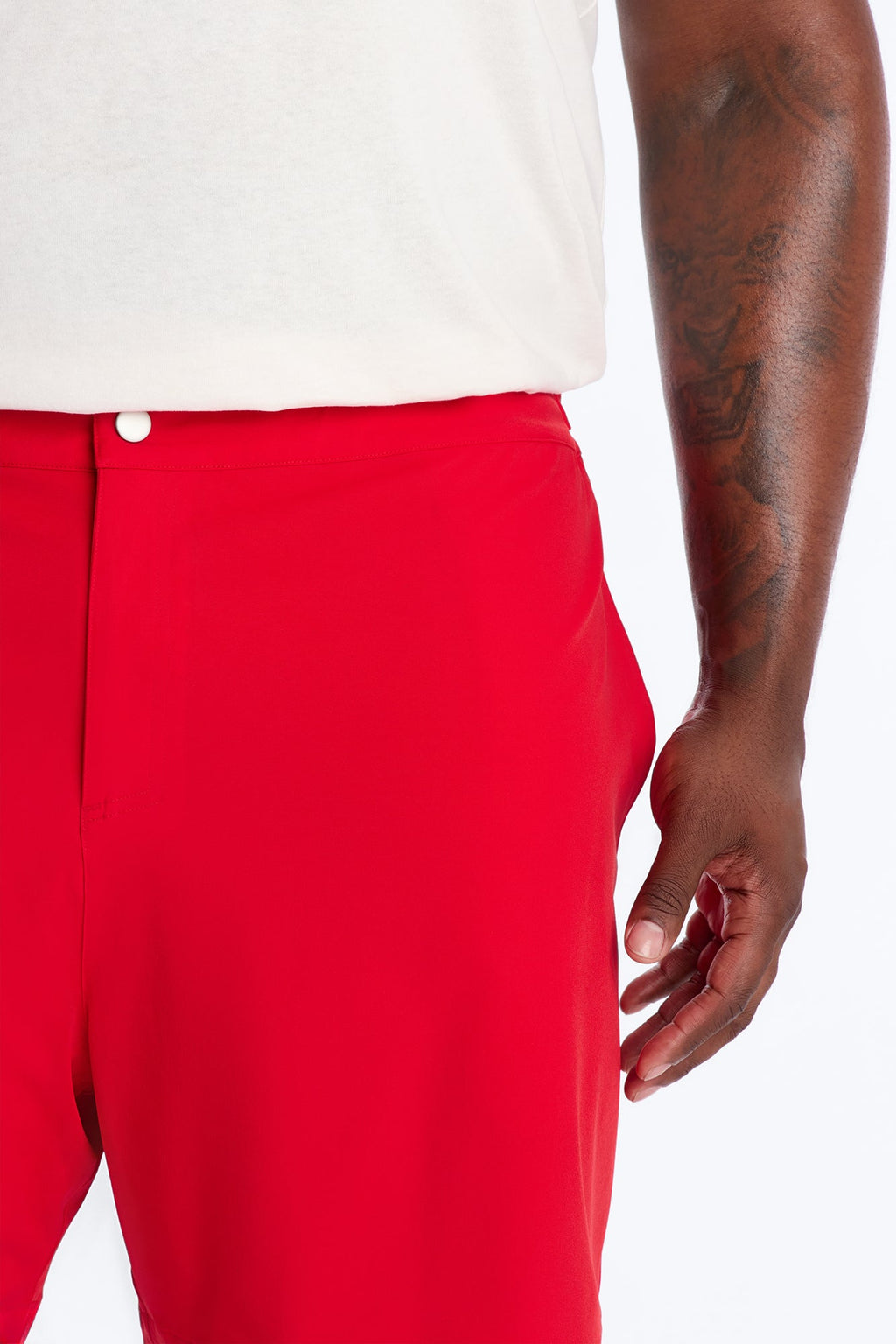 Elevated Stretch Trouser Swim Trunk 6″ - Red