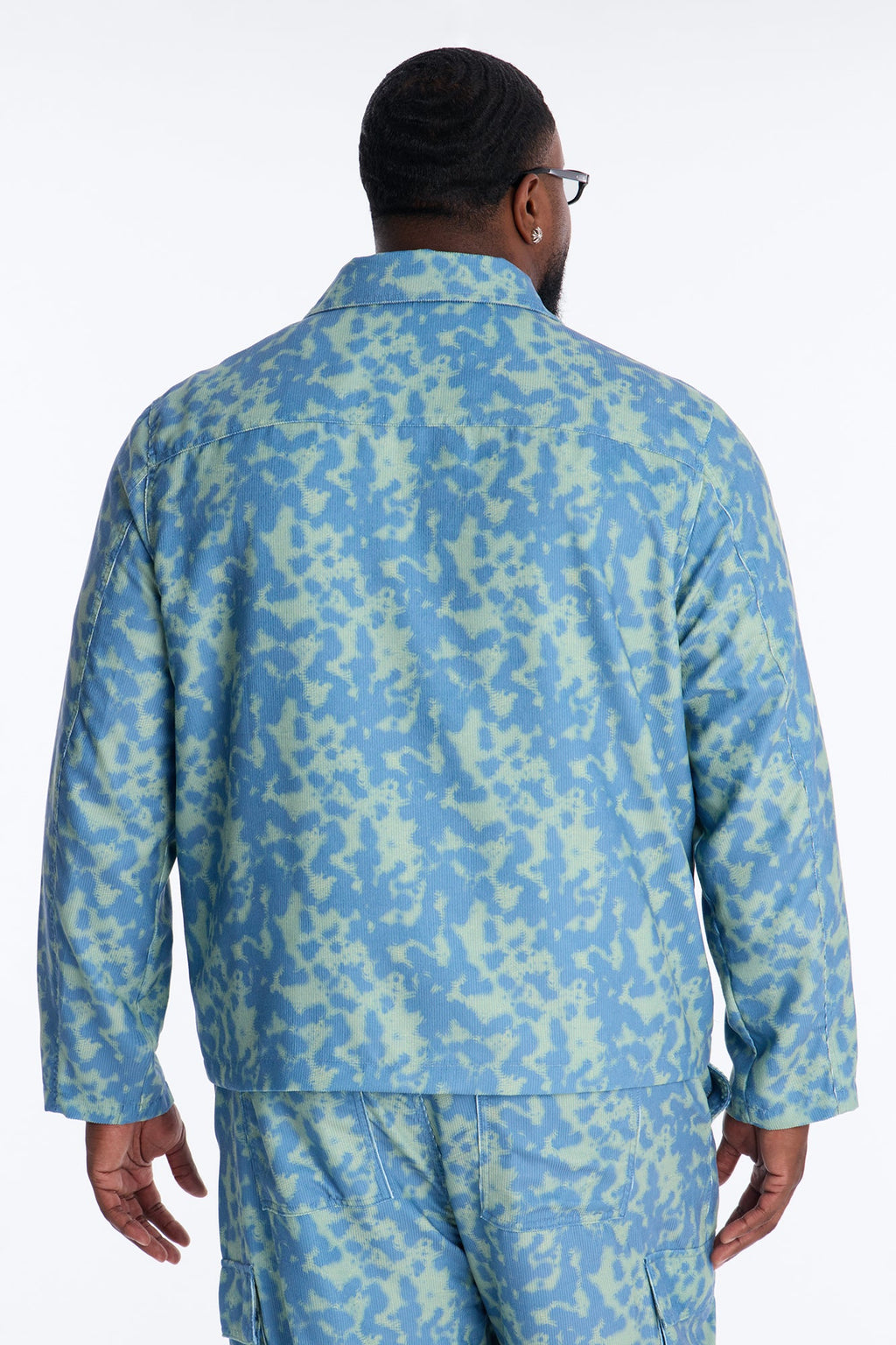 Terrain Drip Textured Chore Jacket - Blue